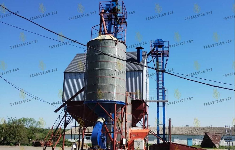 Зерносушильний бункер ОБВ-40/25 + транспортне обладнання "під ключ"