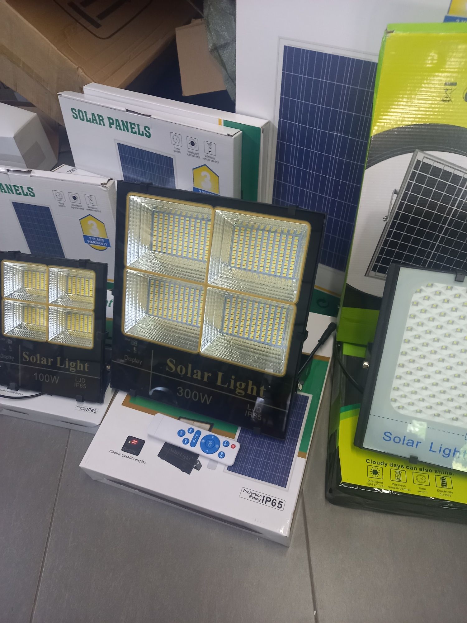 Lampa solarna 500w  Najmocniejsza 3 barwy swiatła