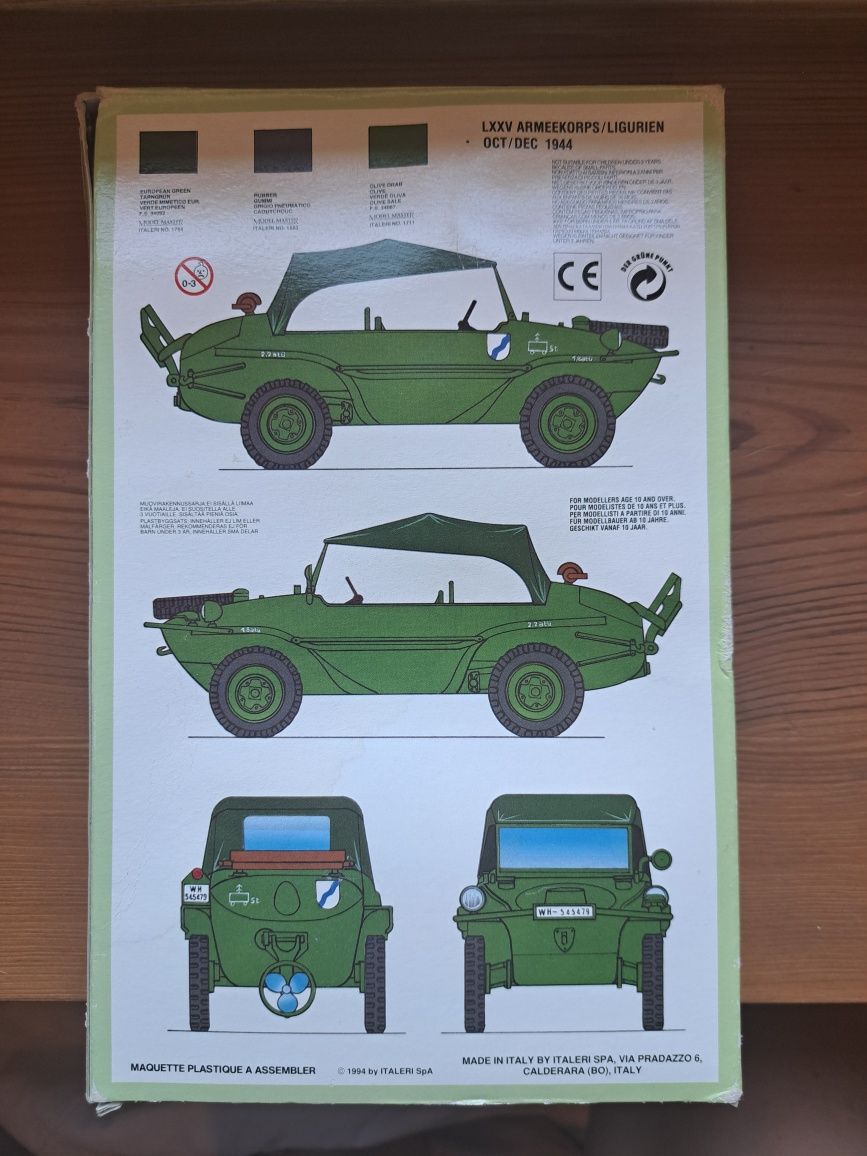 SCHWIMMWAGEN 1:35 model Italieri z r. 1994 unikat