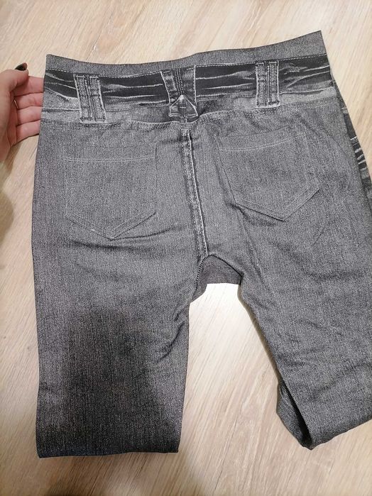 Legginsy imitacja jeansu nowe 38 m