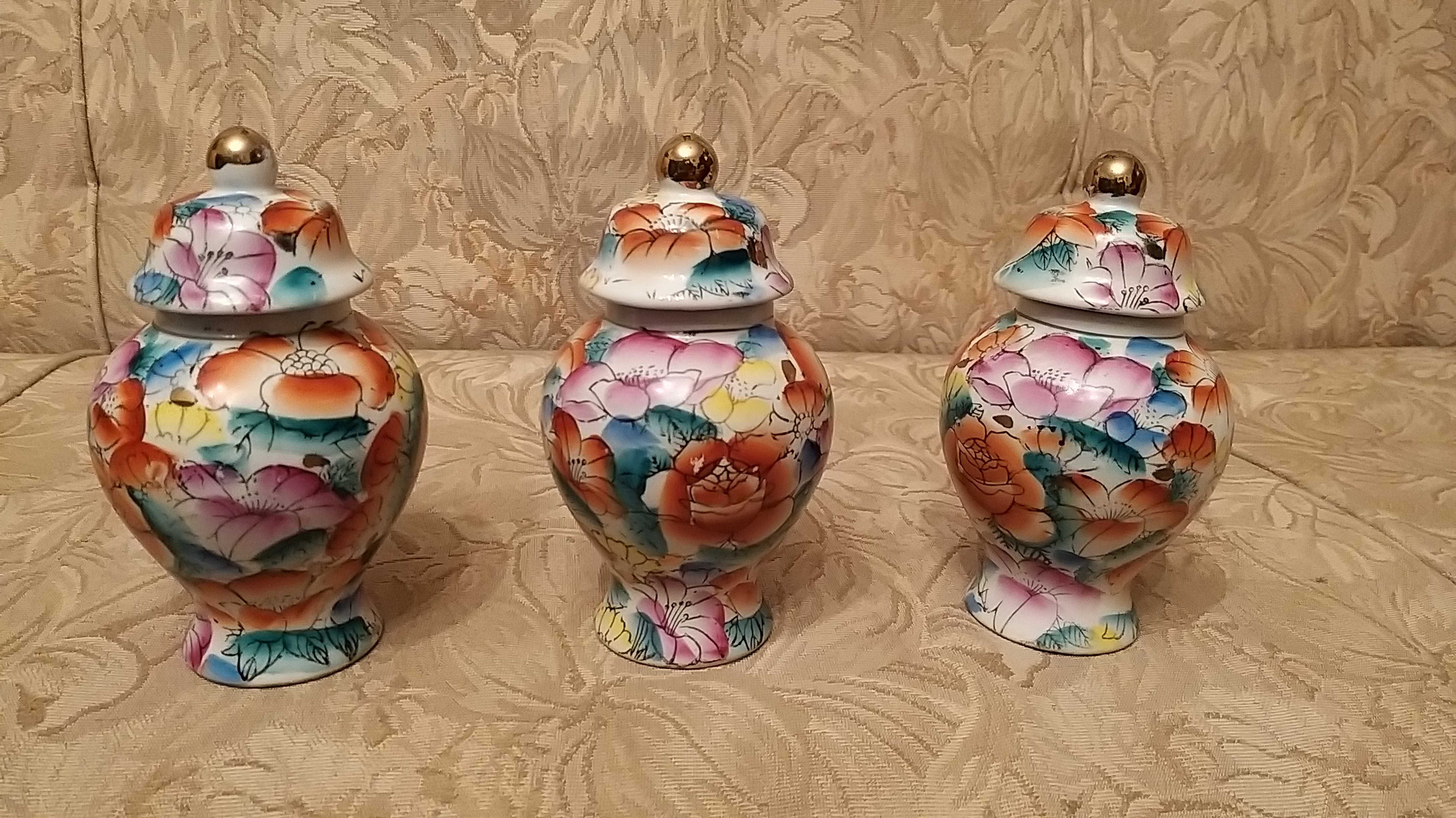 conjunto de 3 potes