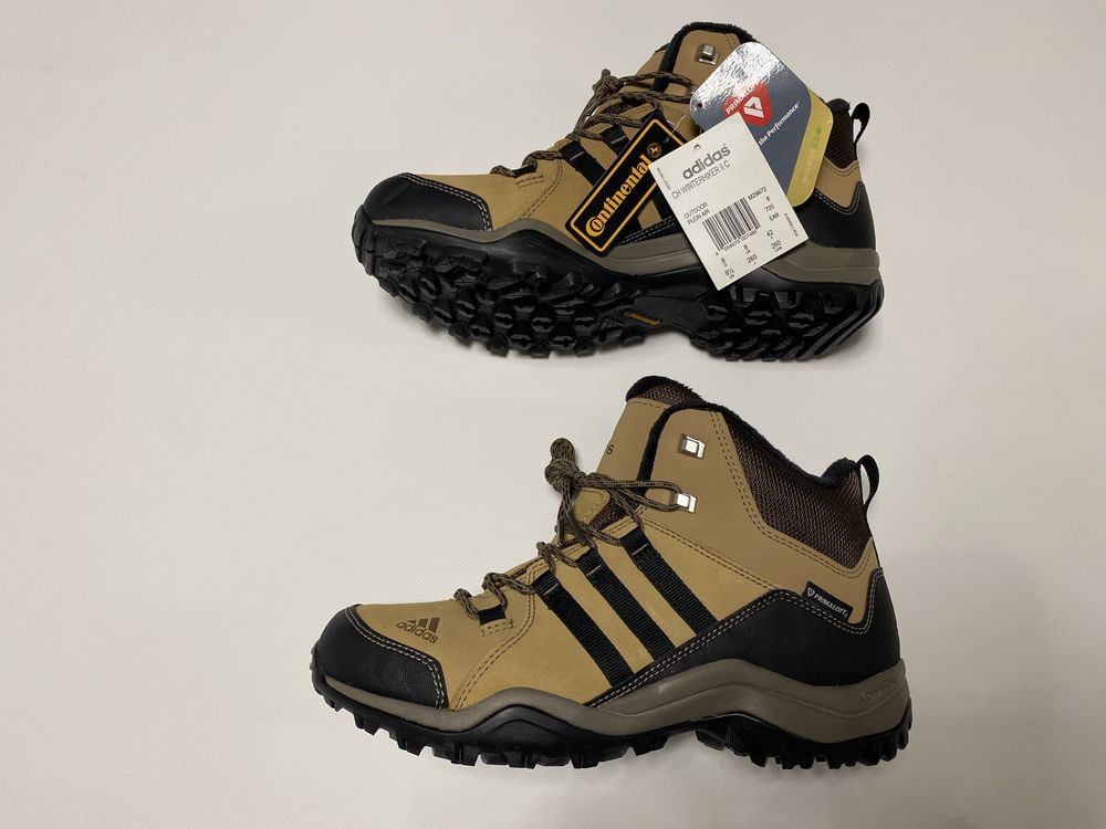 Новые ботинки Adidas ClimaProof Winter Hiker II нубук беж Размер 41 42