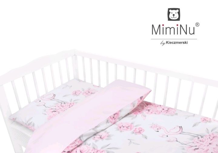 MiniNu Peonie róż 2-częściowy komplet pościeli