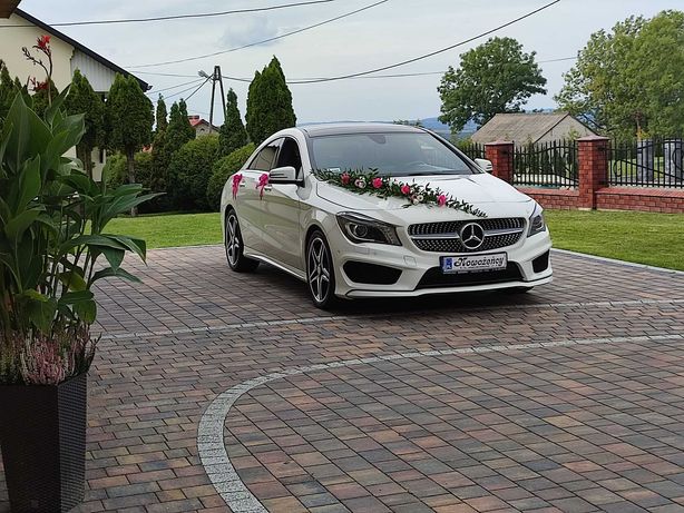 Mercedes CLA amg auto samochód do ślubu