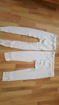 Białe kalesony męskie długie i krótsze - 2 pary, bawełna