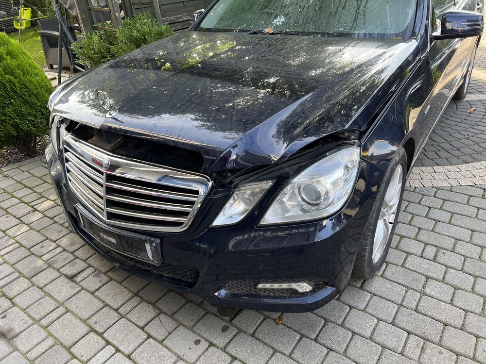 Mercedes w212 e-klasa przód kompletny maska zderzak blotnik lewy prawy