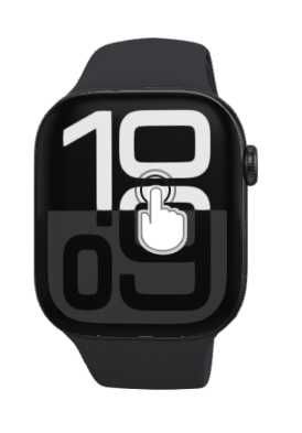 Apple Watch Series 10 GPS + Cellular 46mm Preto brilhante Bracelete M