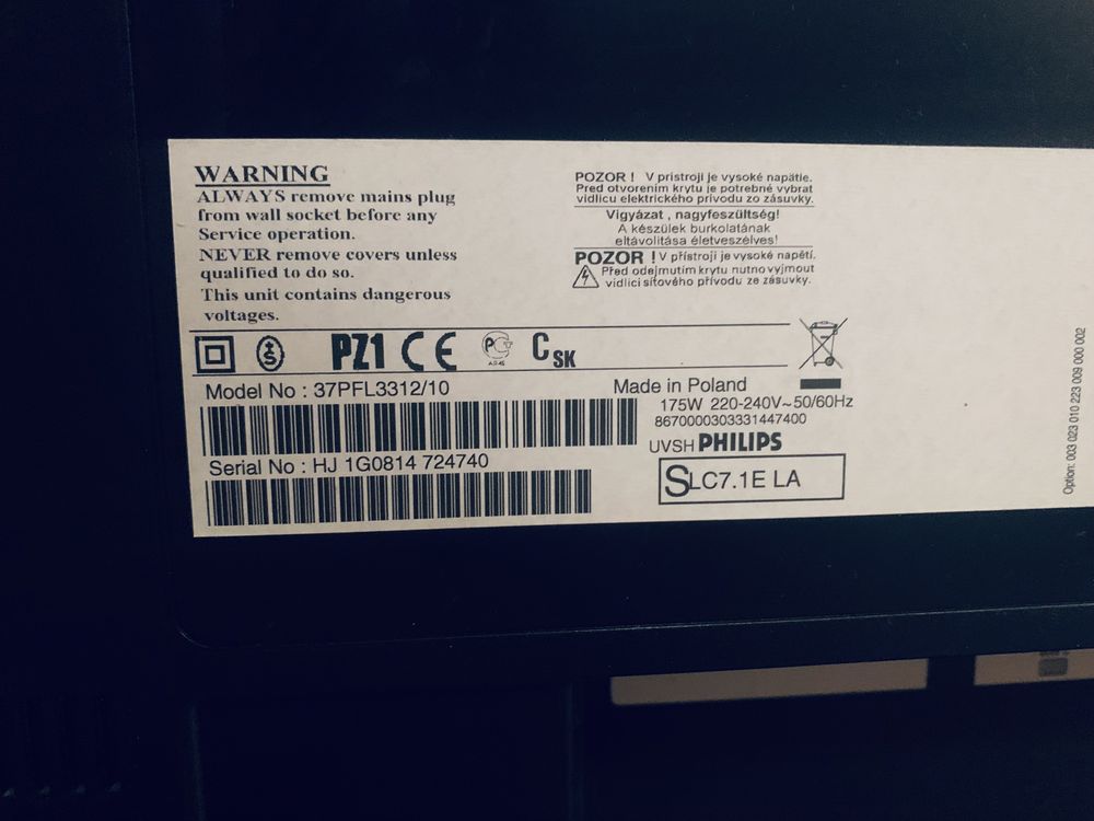 телевізор Philips 37 PFL3312/10