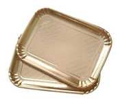 Tacka Cukiernicza Cateringowa Papierowa Złota 31X22,5Cm X 2Szt