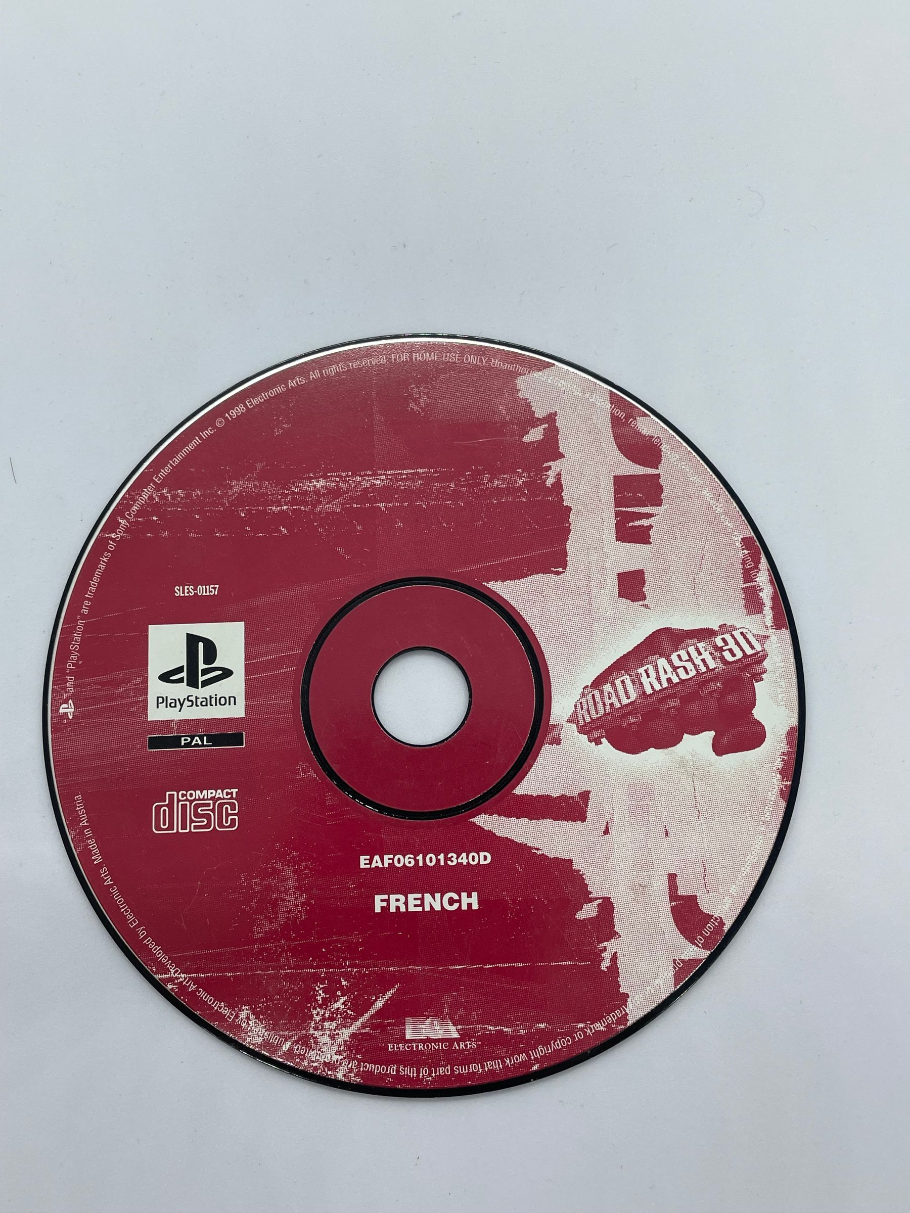 Road Rash 3D PS1 PSX (CD) (FR)