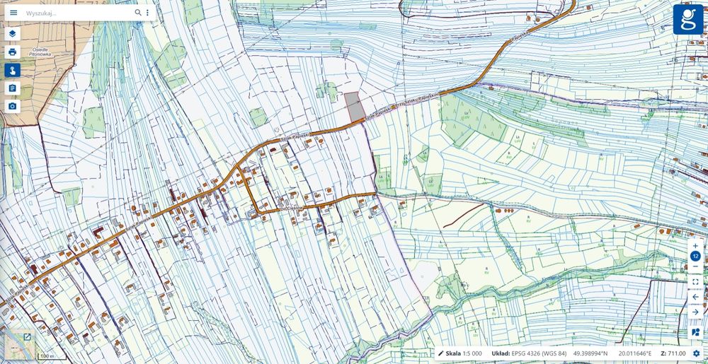 Działka o powierzchni 5000m2 z WZ na sprzedaż