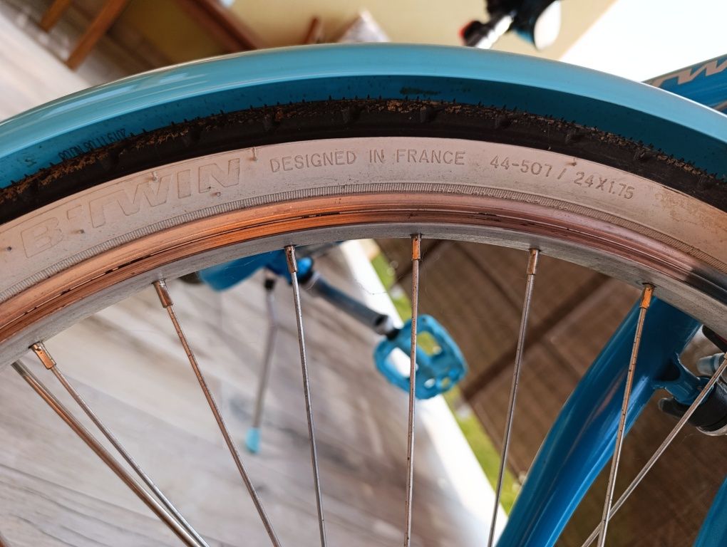 Rower Btwin 500, koła 24 cale