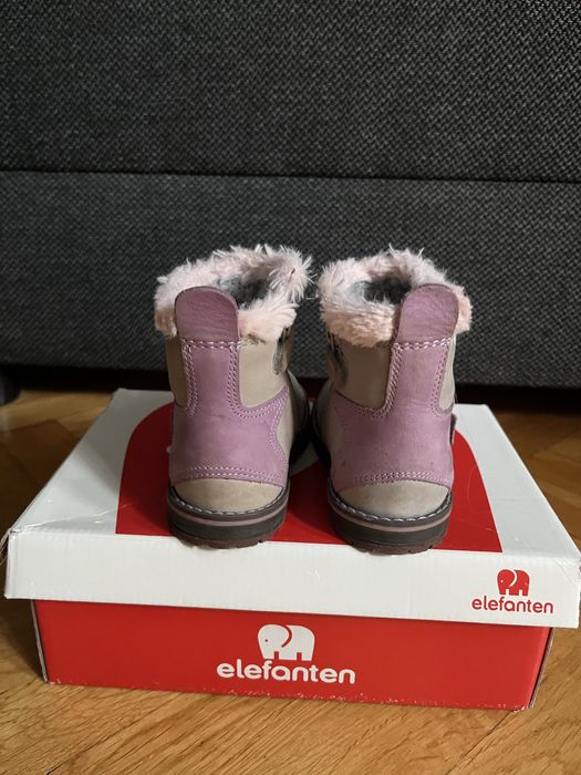 Buty jesienne, zimowe, botki dziewczęce firmy Elefanten