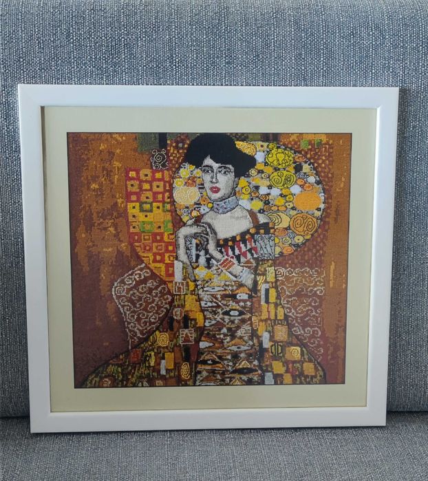 Wyszywany obraz - rękodzieło - Klimt - Adele Bloch-Bauer