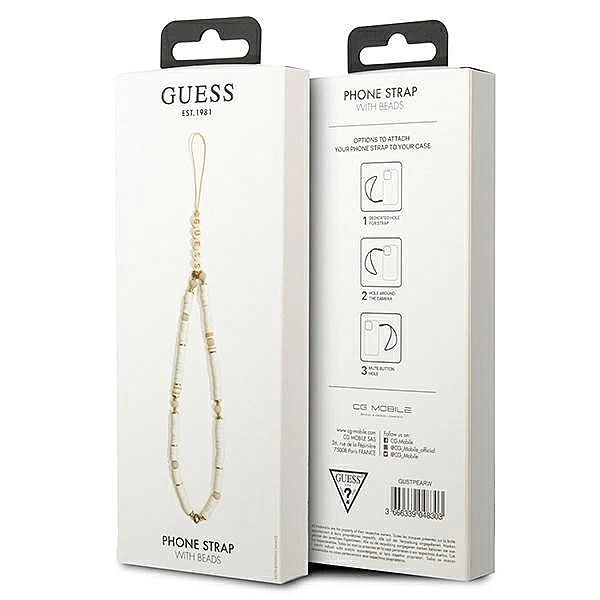 Zawieszka Guess Heishi Beads - biała