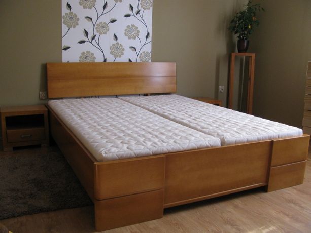 SOLIDNE łóżko 160x200 drewniane bukowe 100% lity buk PRODUCENT