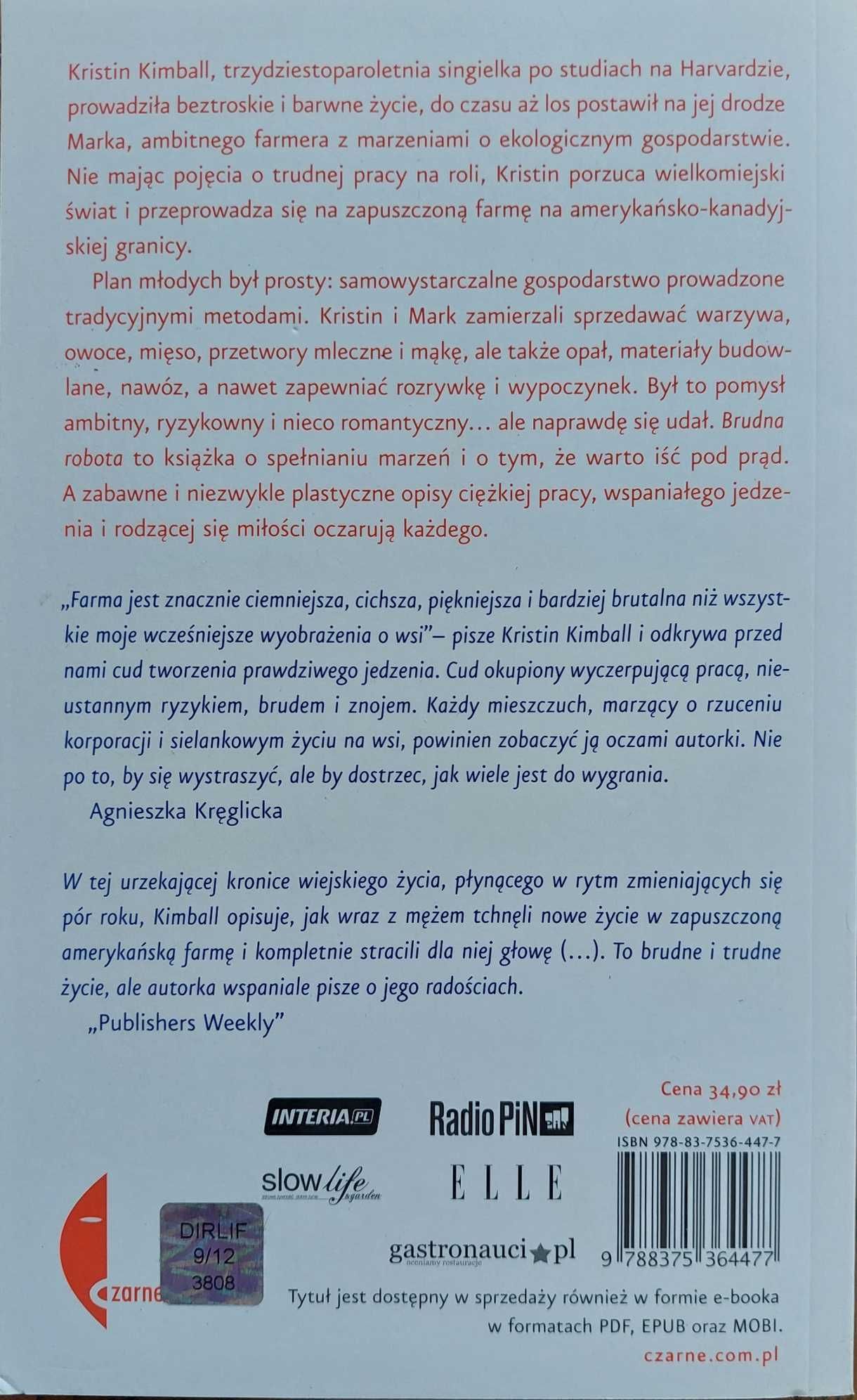 Książka "Brudna robota. Zapiski o życiu na wsi, jedzeniu i miłości"