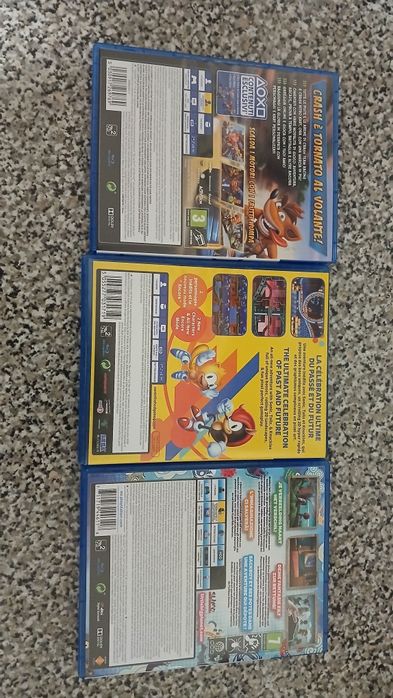 Sonic mania/Crash nitro fueled/Little big planet 3 Playstation 4