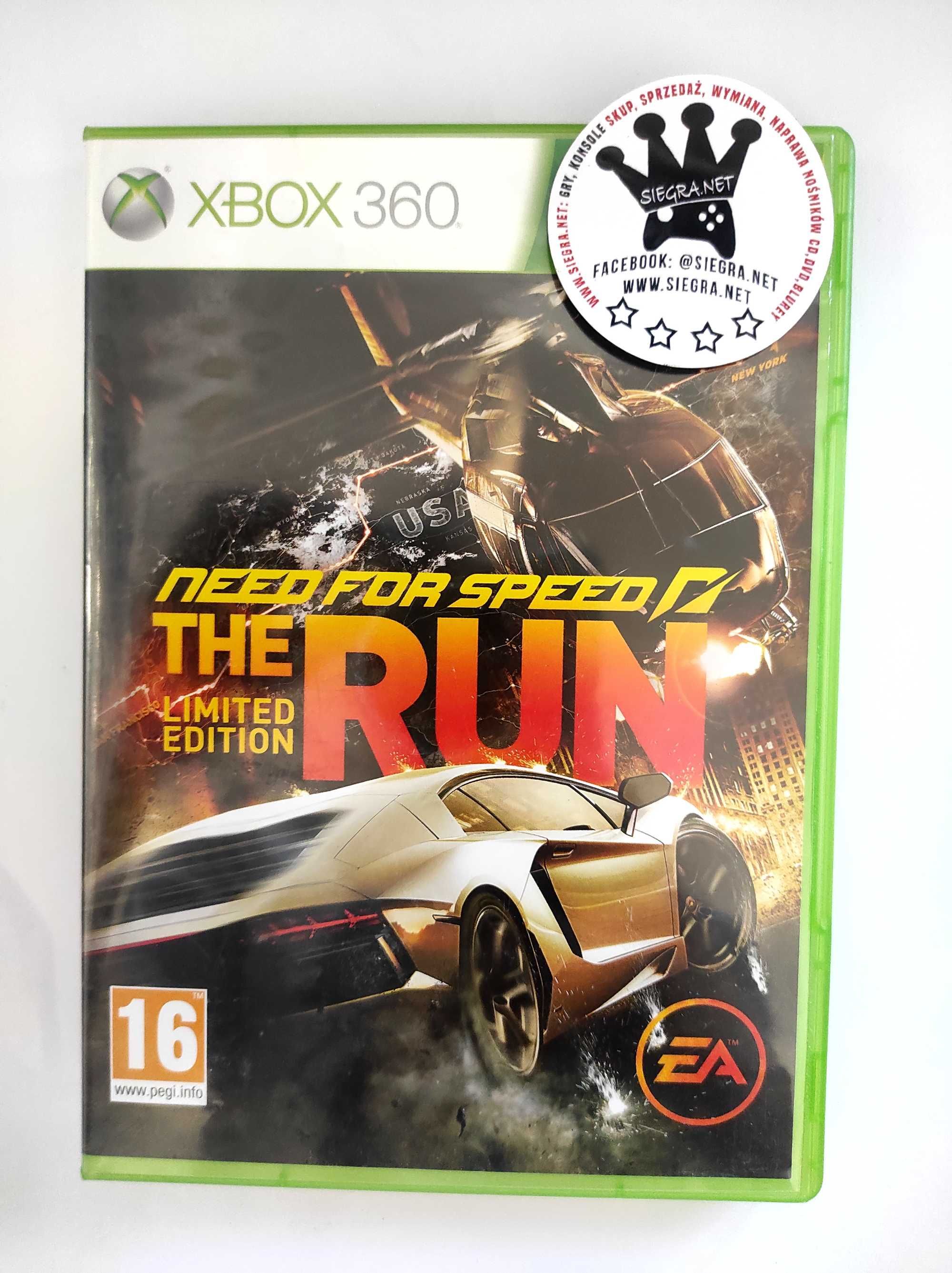Need for speed the Run Xbox 360