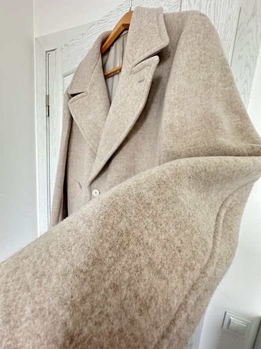 Suitsupply пальто чоловіче вовна бежеве коричневе L XL 52