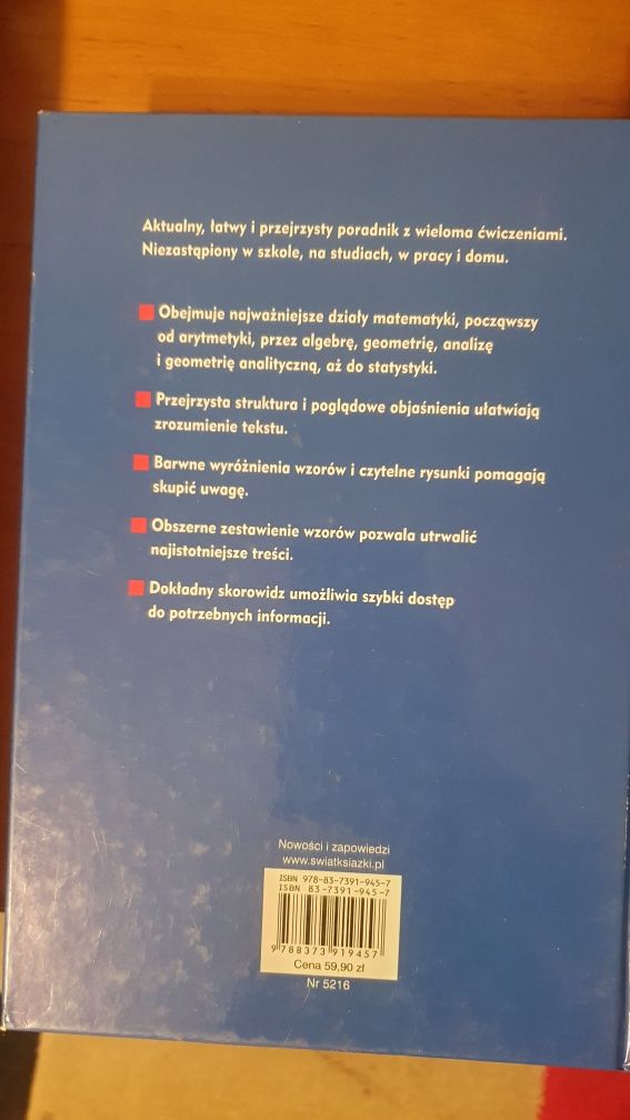 Matematyka kompendium świat książki