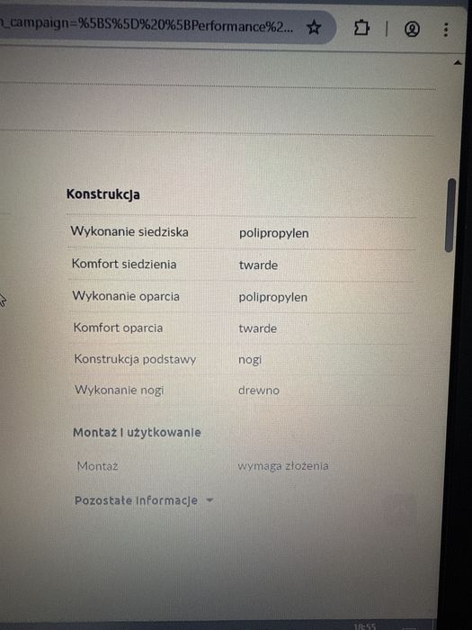 Krzesło Agata Meble URMI-U 4sztuki