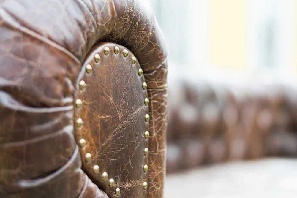 Sofa Chesterfield SKÓRA NATURALNA