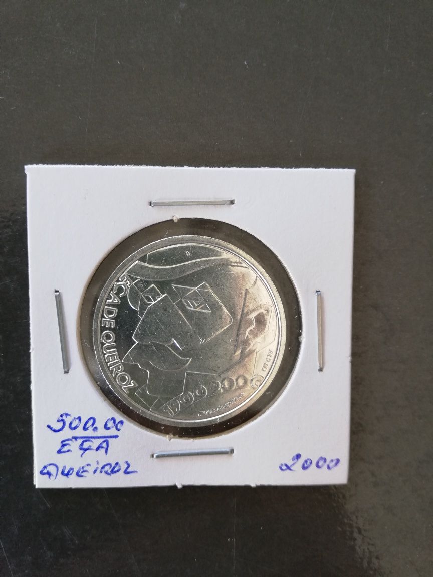 Moedas 500 escudos prata. Sete moedas diferentes. Cada uma 5€ e portes