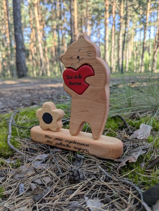 Подарунок Статуетка Пазл "Сімейні Цінності" до Нового Року Різдва