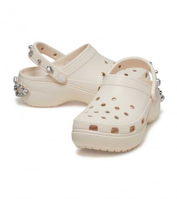 Сабо з діамантами Crocs Classic Platform Tiara, W9, W10