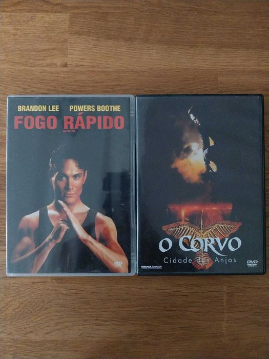 Pack original filmes Fogo Rápido e  Corvo Cidade Anjos