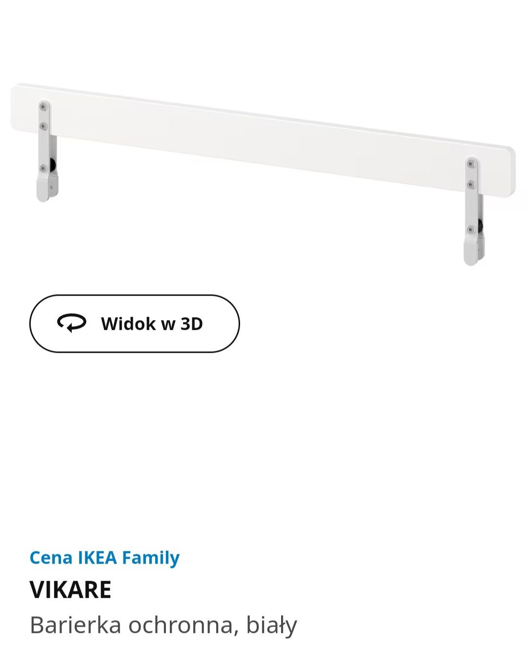 Łóżeczko dziecięce Ikea GULLIWER + barierka VIKARE