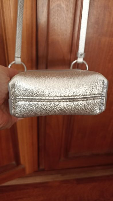 Mini mala pele prateada Bimba y Lola NOVA