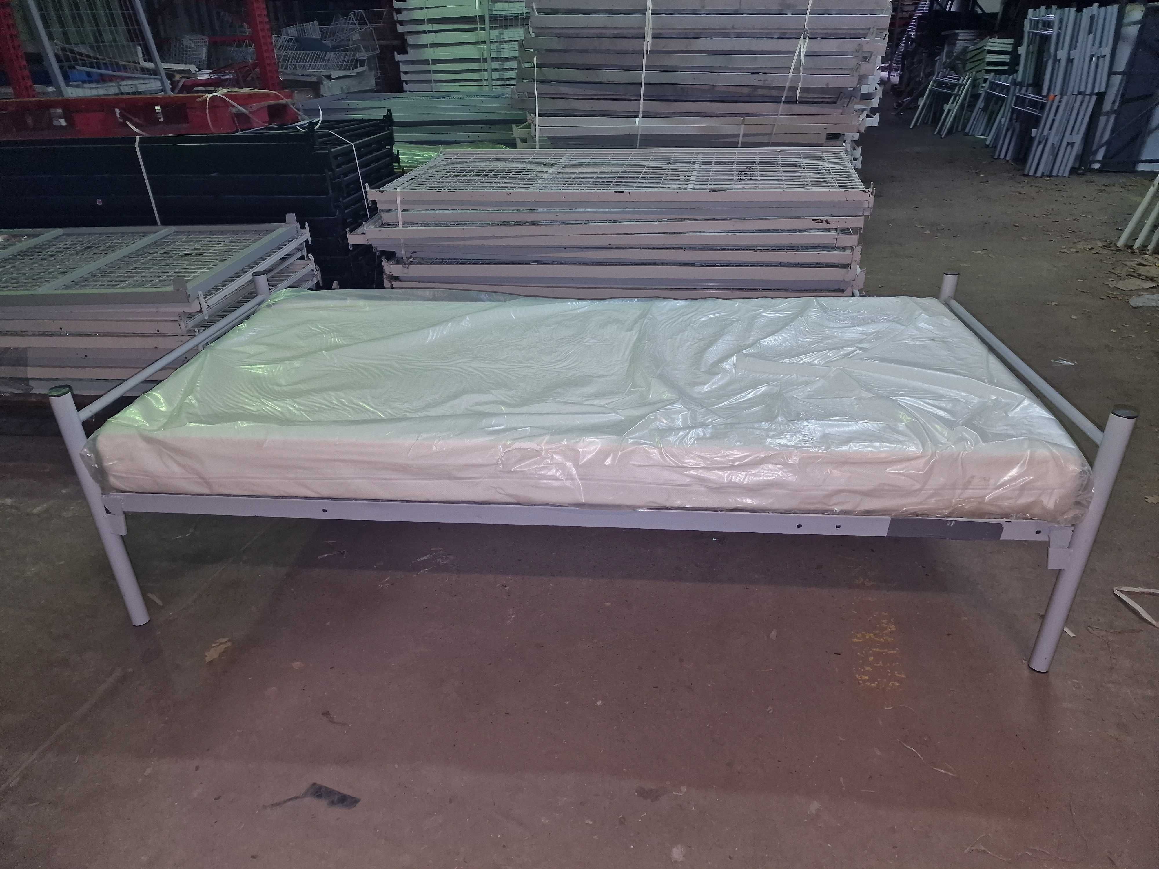 Łóżko metalowe 90x200 pojedyncze do renowacji