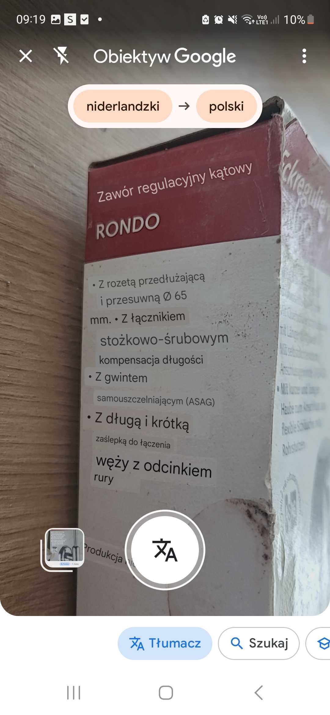 2x Zawór regulacyjny kątowy grzybkowy SCHELL RONDO