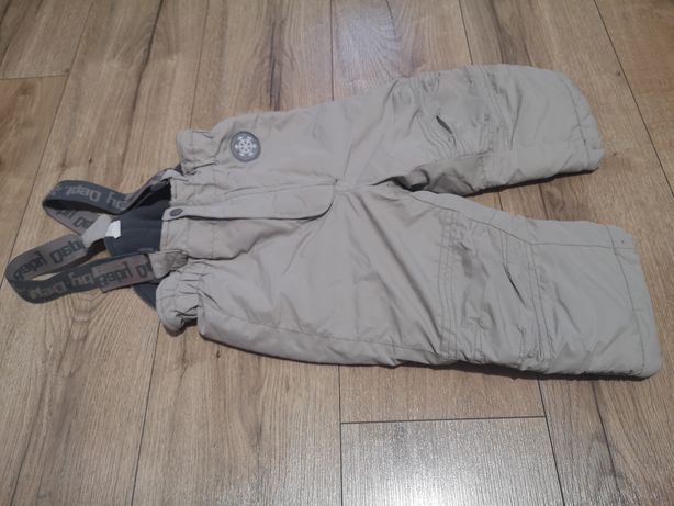 Spodnie Zimowe 86 H&M HM Kombinezon Szelki Na Śnieg Nieprzemakalne