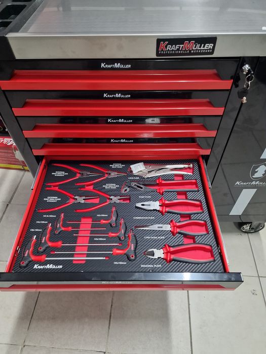 Carinho De ferramenta de 7 gavetas completas novo