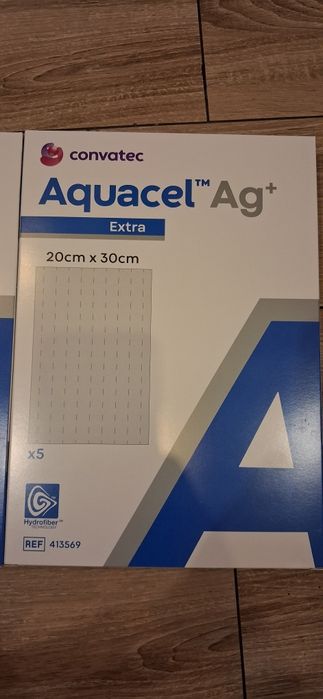 Plastry duze 20x30  na rany Aquacel ze srebrem