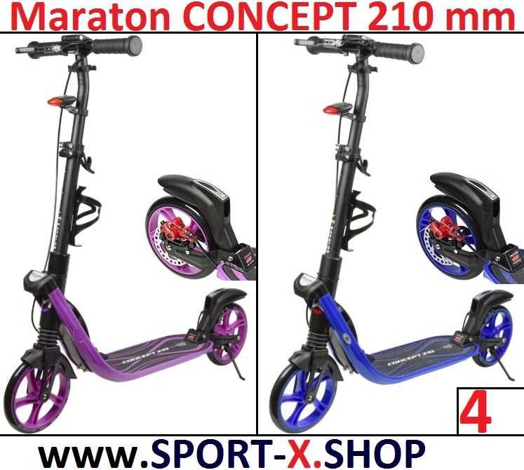 Самокат GMC Globber Maraton Rider Маратон Дисковые Тормоза,Свет.Колёса