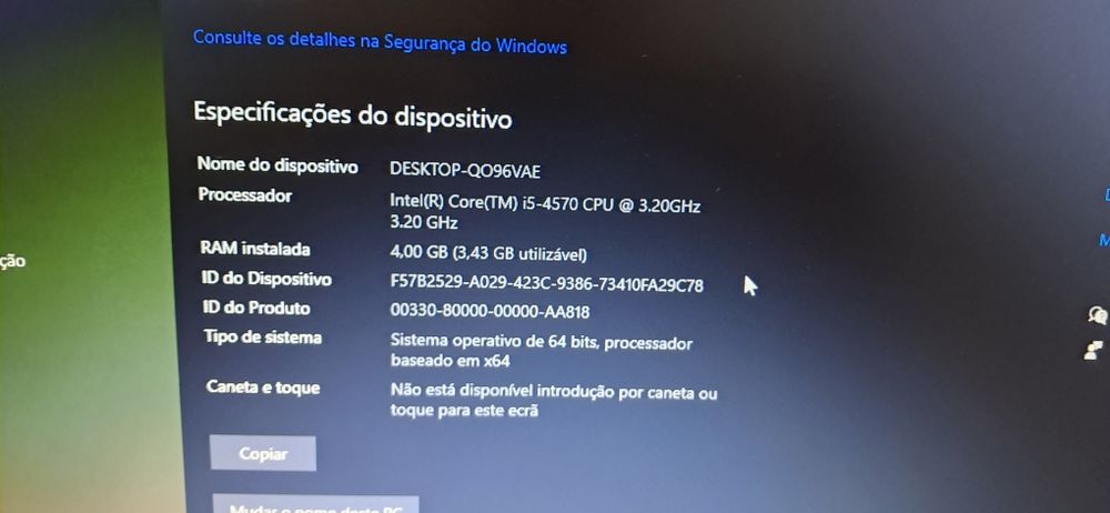 Pc Hp prodesk 600 g1 i5 4gb 256ssd