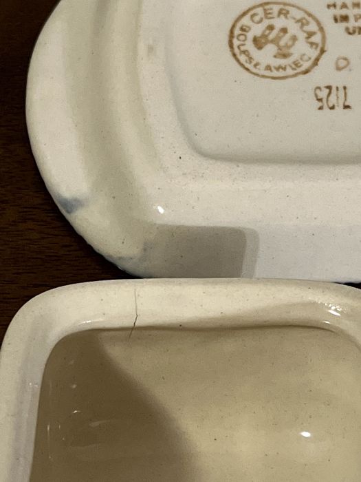 Maselnica Bolesławiec unikatowy wzór koty