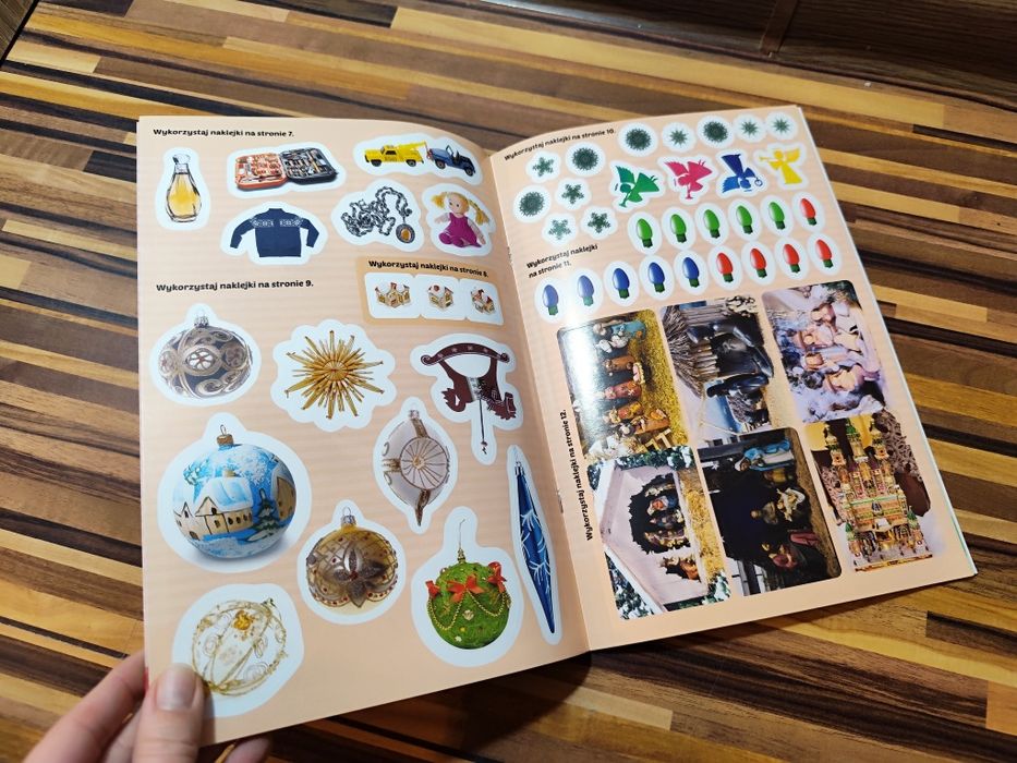 300 naklejek Boże Narodzenie książka z naklejkami świąteczna