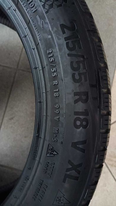 2x 215/55R18 CONTINENTAL WinterContact TS870P bieżnik 6,63mm zima 2022