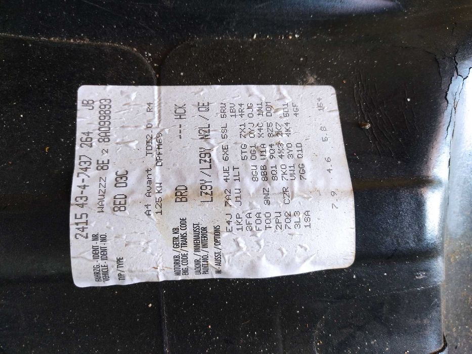 amortyzator sprezyna  8E0413`031 zawieszenie 1BV 2.0TDI a4 B7 s-line