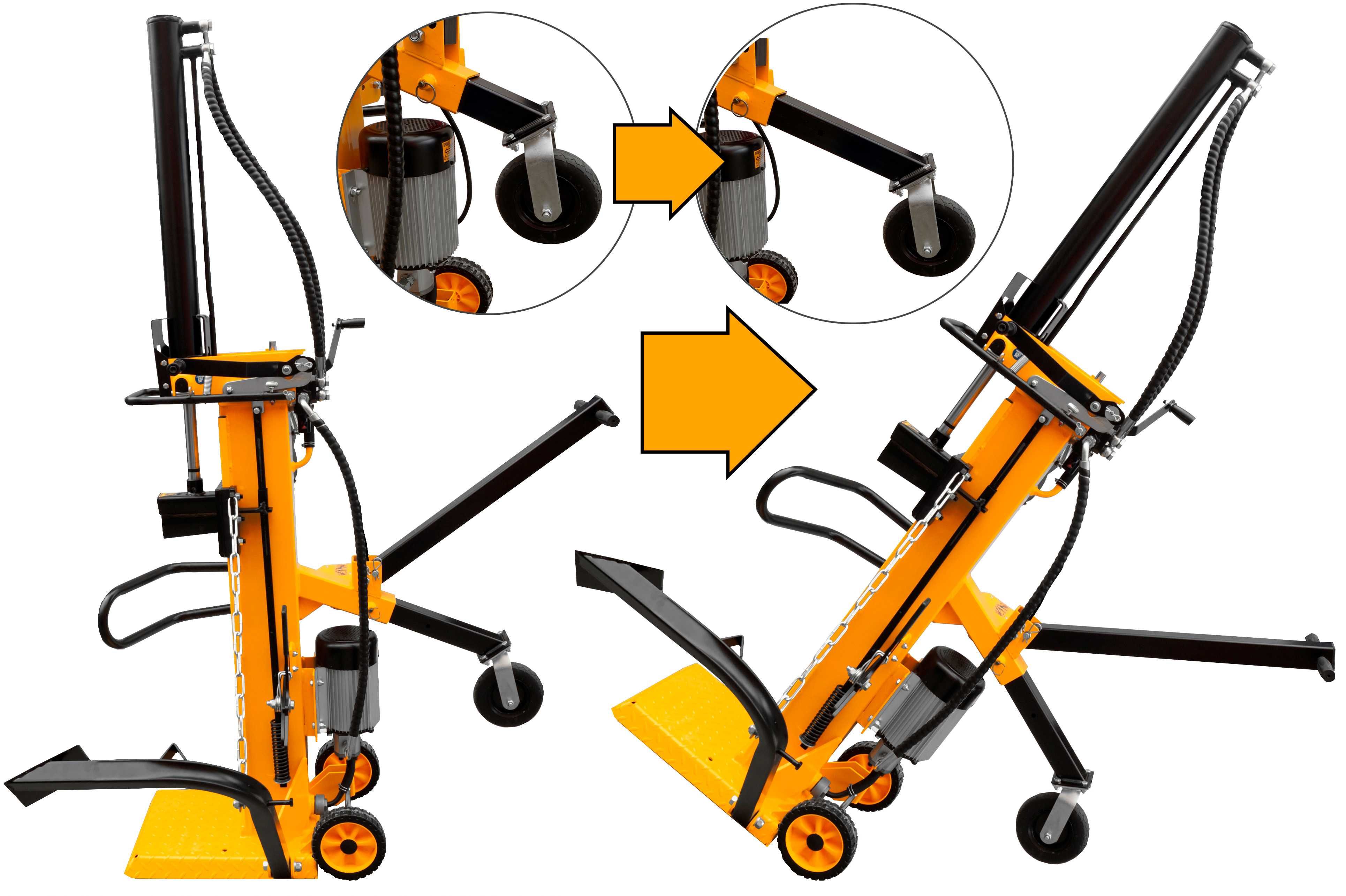 Łuparka pionowa do drewna hydrauliczna 16 Ton GMM-HLS1100V |WYSYŁKA|