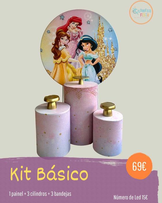 Aluguel de kit pegue e monte para festas