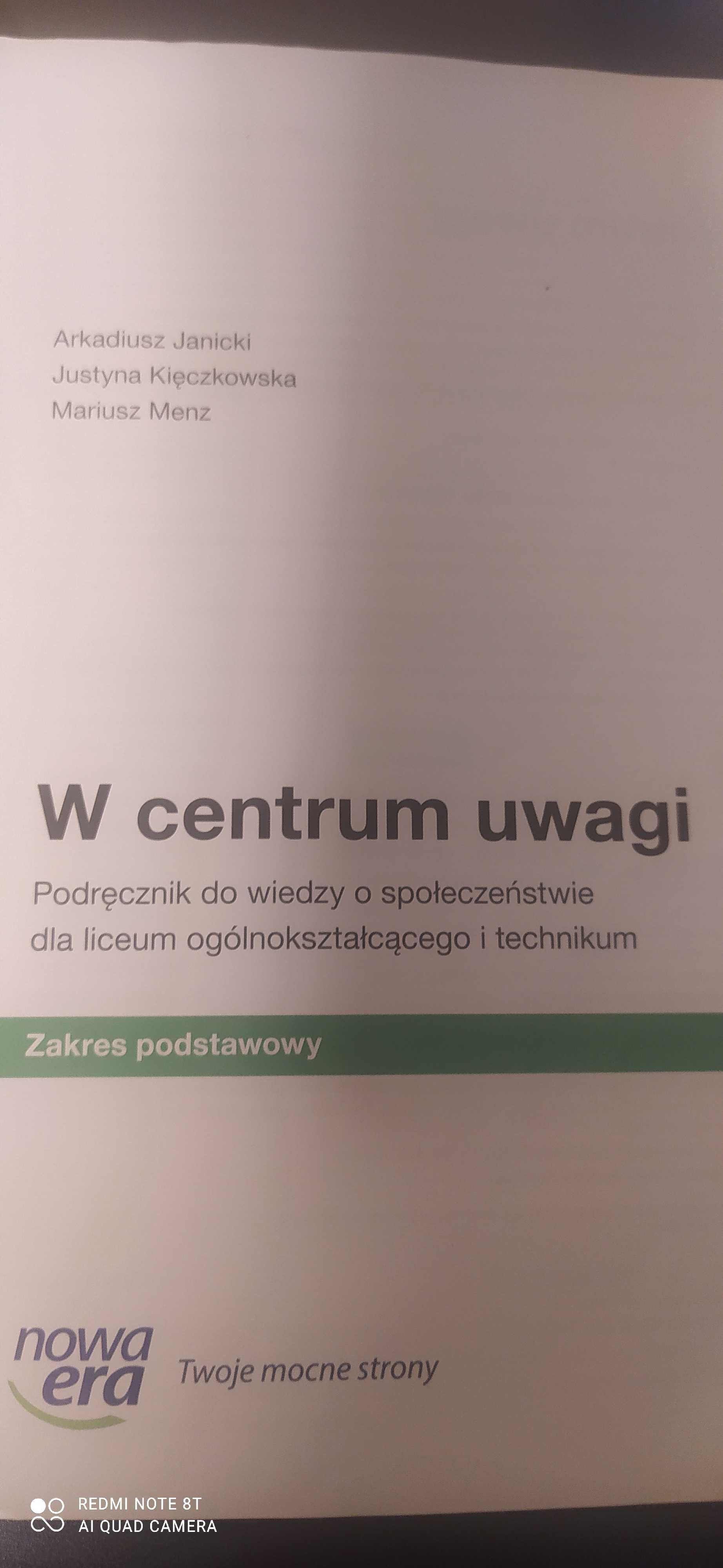 W centrum uwagi klasa 1 zakres podstawowy