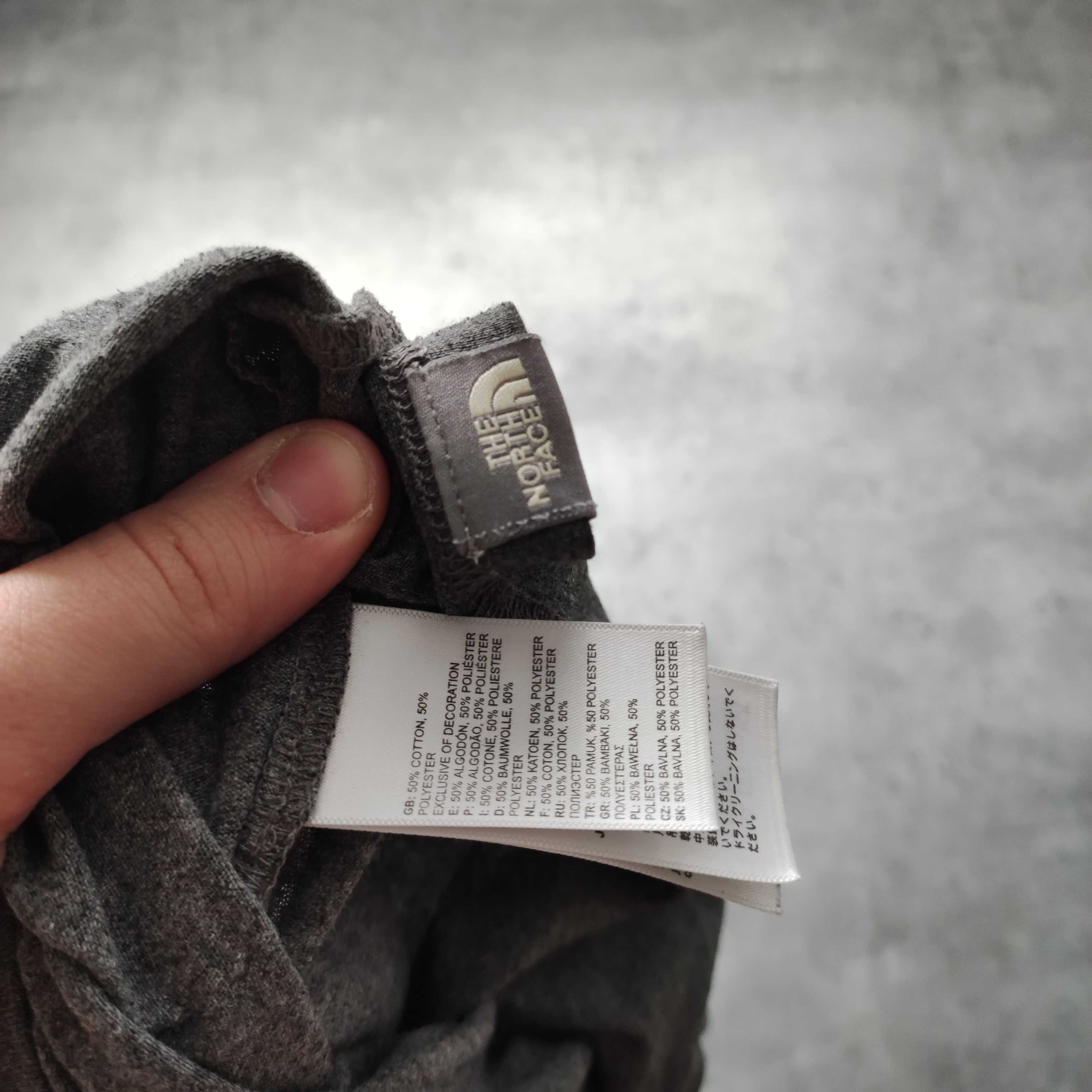 MĘSKA Koszulka PREMIUM Szara Logo Trekking Casual TNF The North Face