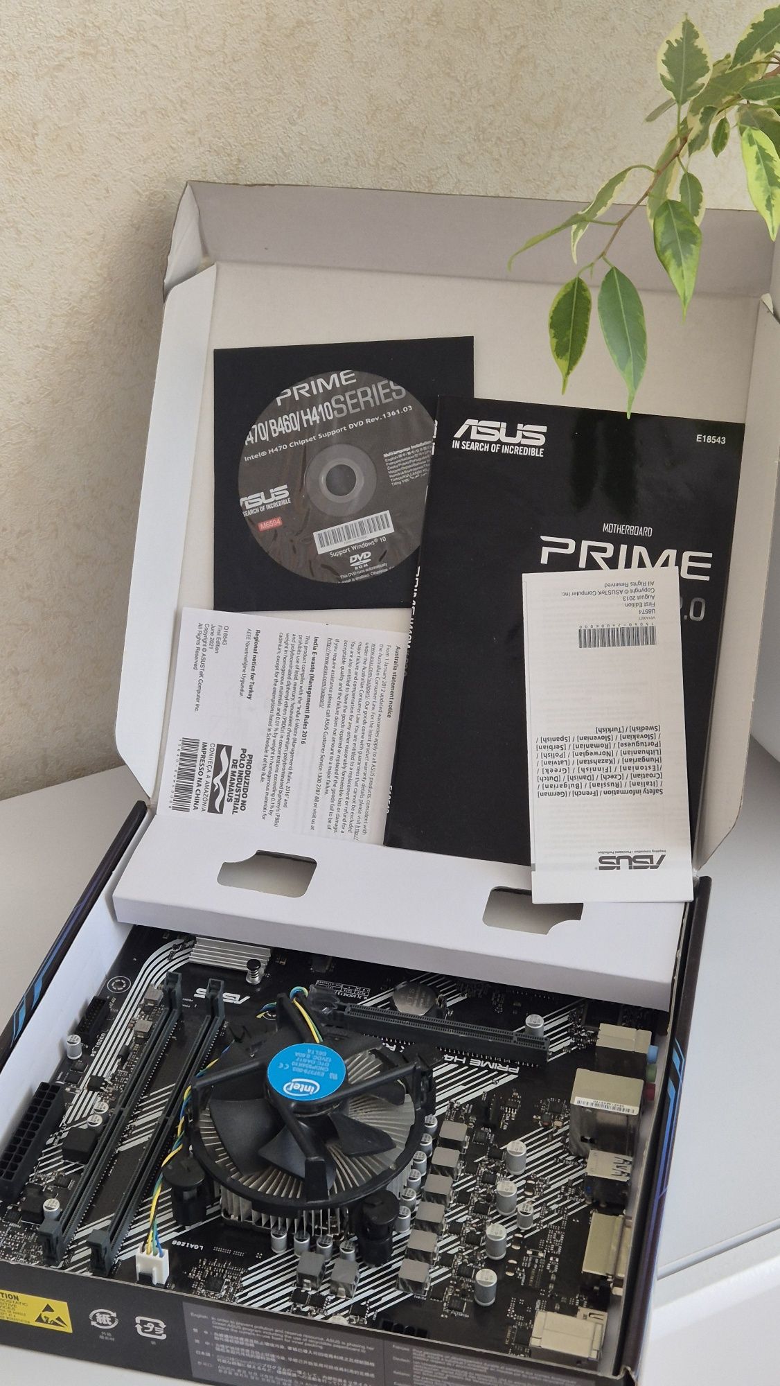 Комплект (Материнська плата + ЦП + Кулер)

H410M-K R2.0 Asus Prime.