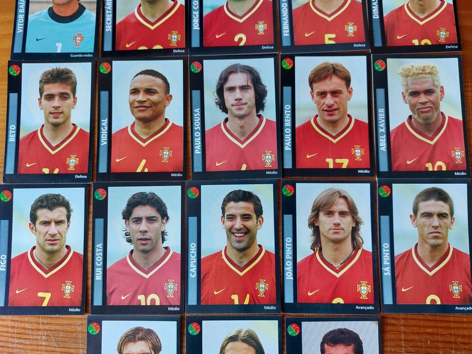 Cromos selecção nacional portuguesa, 2000/2001